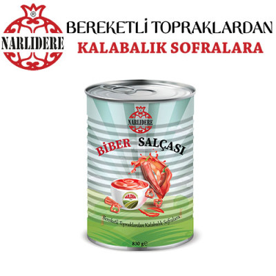 Biber Salçası 830 GR Teneke Kutu