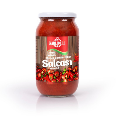 Doğal Köy Salçası Karışık - 1000 GR Cam Kav...