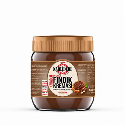 Kakaolu Parçacıklı Fındık Kreması 400 GR Cam