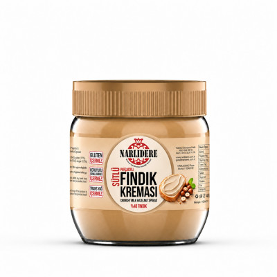 Sütlü Parçacıklı Fındık Kreması 400 GR Cam