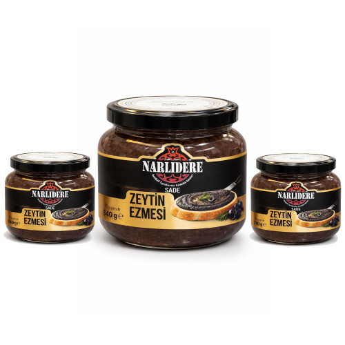Doğal Sade Zeytin Ezmesi 340 Gram - 3 Al 2 Öde