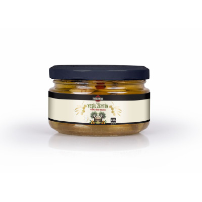 Biberli Yeşil Zeytin 200 GR Cam Kavanoz 2XL Biberli Yeşil Zeytin 200 GR Cam Kavanoz 2XL