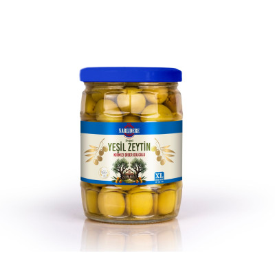 Biberli Yeşil Zeytin 350 GR Cam Kavanoz XL Biberli Yeşil Zeytin 350 GR Cam Kavanoz XL