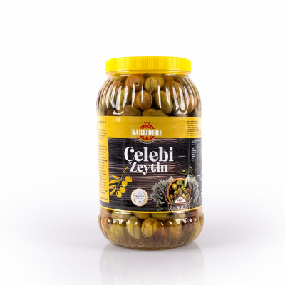 Yeşil Çizik Çelebi Zeytin - 3000 GR Plastik Pet