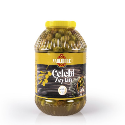 Yeşil Çizik Çelebi Zeytin - 8000 GR Plastik Pet