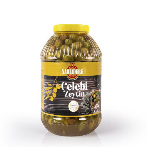 Yeşil Çizik Çelebi Zeytin - 5000 GR Plastik Pet