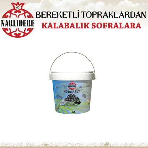 Kuru Sele Siyah Zeytin 10 KG Plastik Kova XS