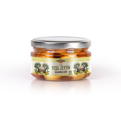 Yeşil Çizik Zeytin - 200 GR Cam Kavanoz XS Boy