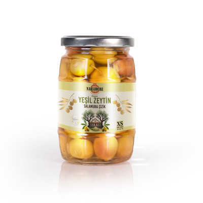 Yeşil Çizik Zeytin - 200 GR Cam Kavanoz Fıçı ...