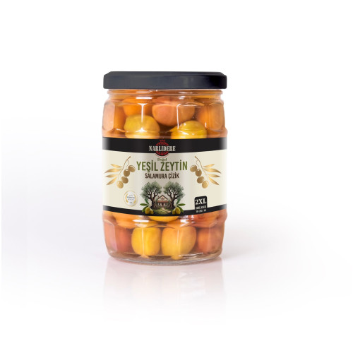 Yeşil Çizik Zeytin - 350 GR Cam Kavanoz 2XL Boy Yeşil Çizik Zeytin - 350 GR Cam Kavanoz 2XL Boy