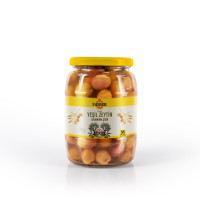 Yeşil Çizik Zeytin - 600 GR Cam Kavanoz M Boy