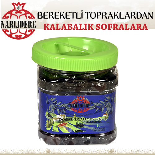 Siyah Zeytin Salamura L Boy 500 GR