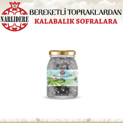 Siyah Zeytin 500 GR Cam Kavanoz XL Kalibre