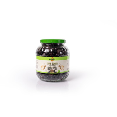 Yağlı Salamura Siyah Zeytin 1.5 KG Cam L