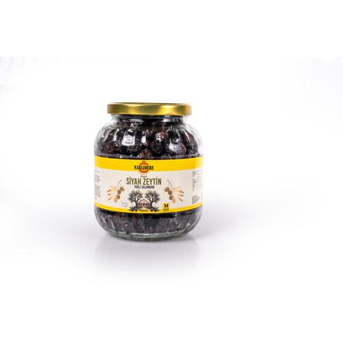 Yağlı Salamura Siyah Zeytin 1.5 KG Cam M