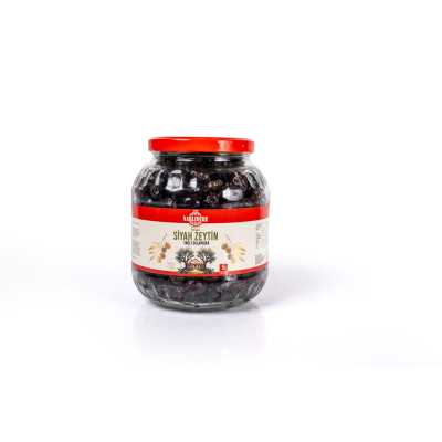 Yağlı Salamura Siyah Zeytin 1.5 KG Cam S