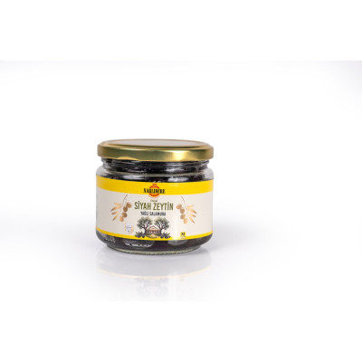 Yağlı Salamura Siyah Zeytin M 300 GR Cam