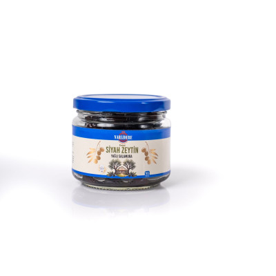Yağlı Salamura Siyah Zeytin XL 300 GR Cam