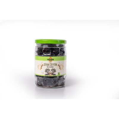 Yağlı Salamura Siyah Zeytin L 350 GR Cam