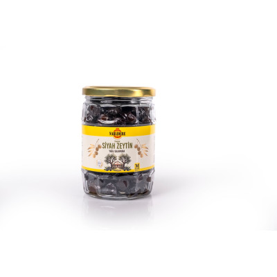 Yağlı Salamura Siyah Zeytin M 350 GR Cam