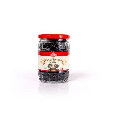 Yağlı Salamura Siyah Zeytin S 350 GR Cam