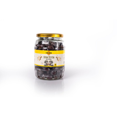 Yağlı Salamura Siyah Zeytin M 600 GR Cam