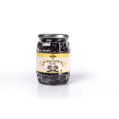 Yağlı Salamura Siyah Zeytin XS 600 GR Cam