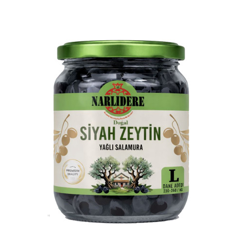 Siyah Zeytin Doğal Salamura Yağlı 250G/231-260 ...