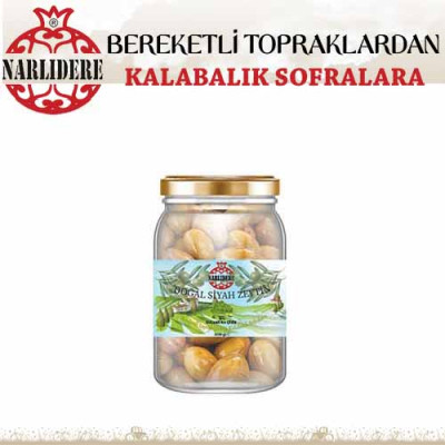 Yeşil Çizik Zeytin Salamura 1000 GR Cam Kavanoz ...