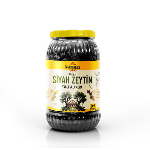 Salamura Yağlı Siyah Zeytin M Boy 2000 GR