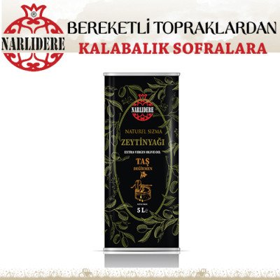 Taş Değirmen Soğuk Sıkım Zeytinyağı 5 Litre