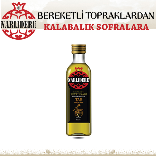 Soğuk Sıkım Zeytinyağı Taş Değirmen 500 ML Cam