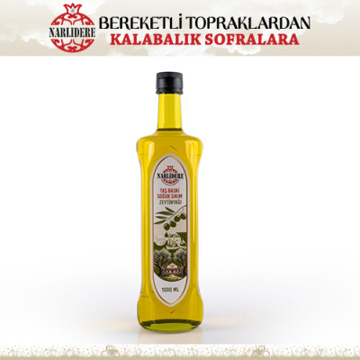 Taş Değirmen Soğuk Sıkım Zeytinyağı 1000 ML Cam